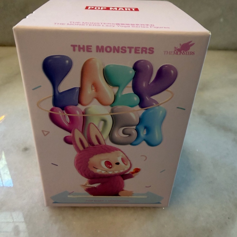 Pop mart authentic Labubu lazy yoga series figure BNIB- Americano - Picture 2 of 8